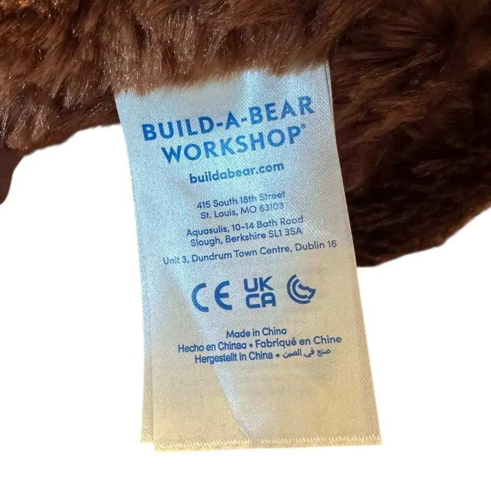 Build-A-Bear 2025 Way of Lights Moose Plush BAB Brown Stuffed Animal